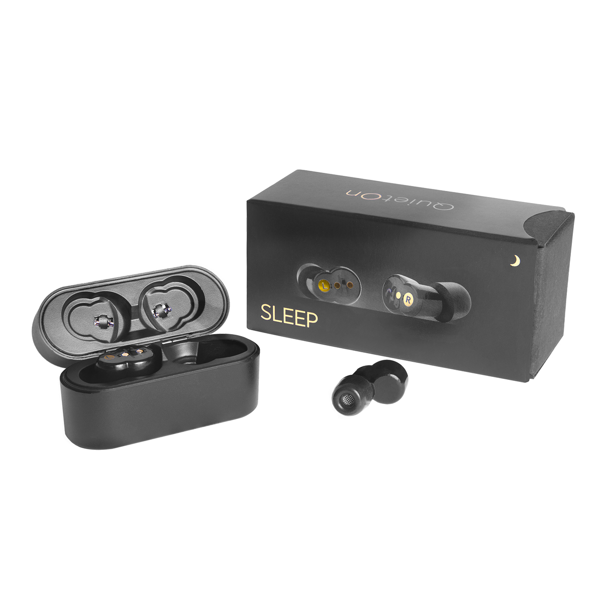 QuietOn ノイズキャンセル耳栓　快眠　クラウドファンディング 世界最小アクティブノイズキャンセル機能搭載デジタル耳栓